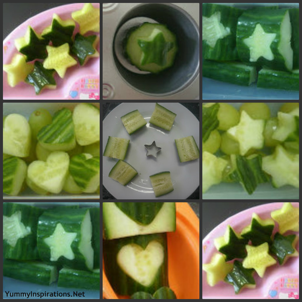 Cucumber Collage Lunch Box Vegetable Ideas