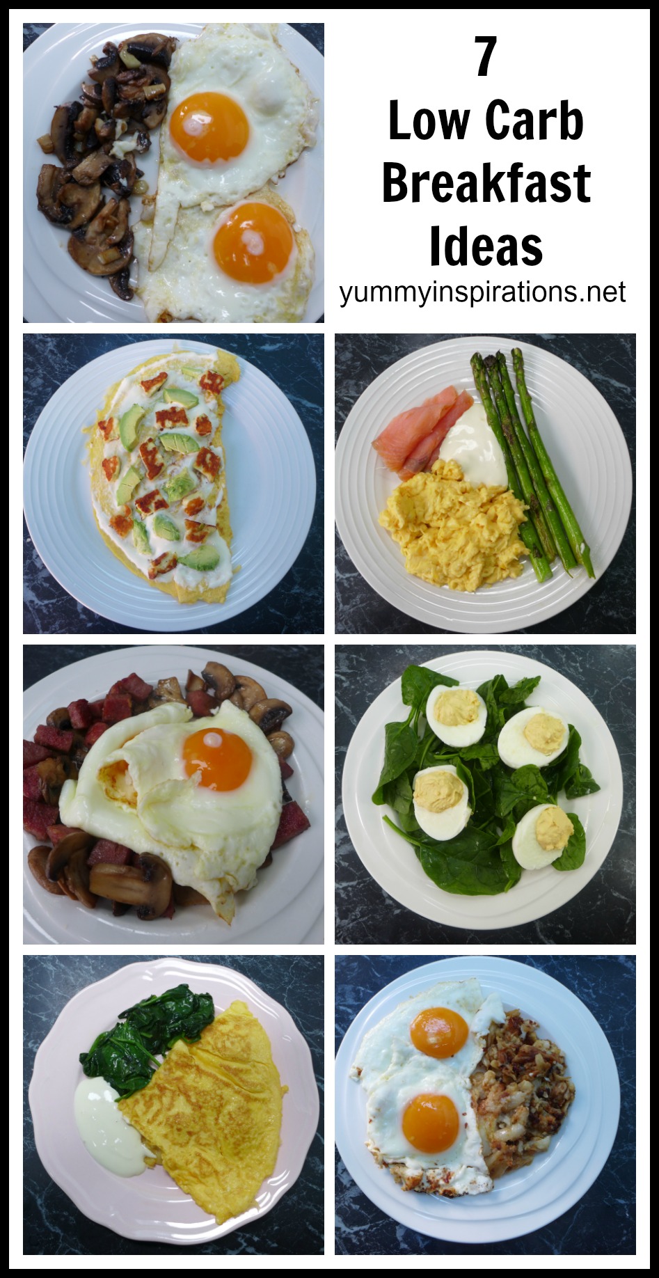 7 Low Carb Breakfast Ideas A week of Keto Breakfast Recipes