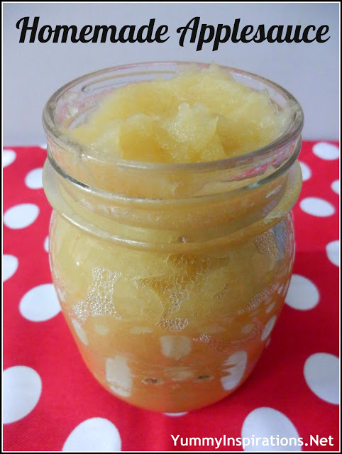 Homemade Applesauce Recipe - how to make easy unsweetened applesauce with no sugar - along with 10 creative ideas for what to do with applesauce. 