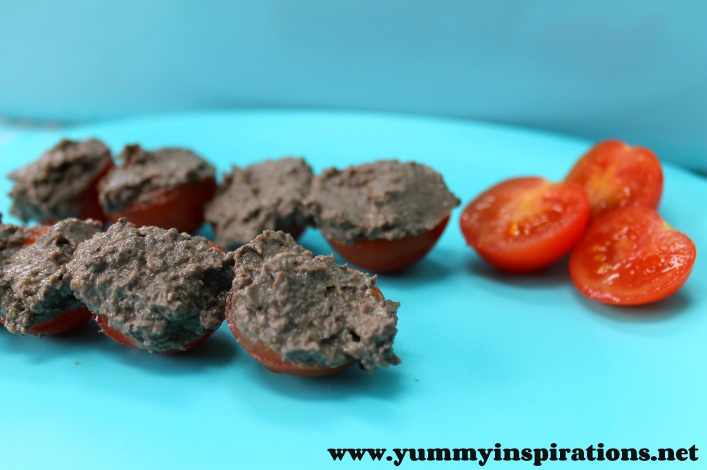 Chicken Liver Pate On Tomatoes