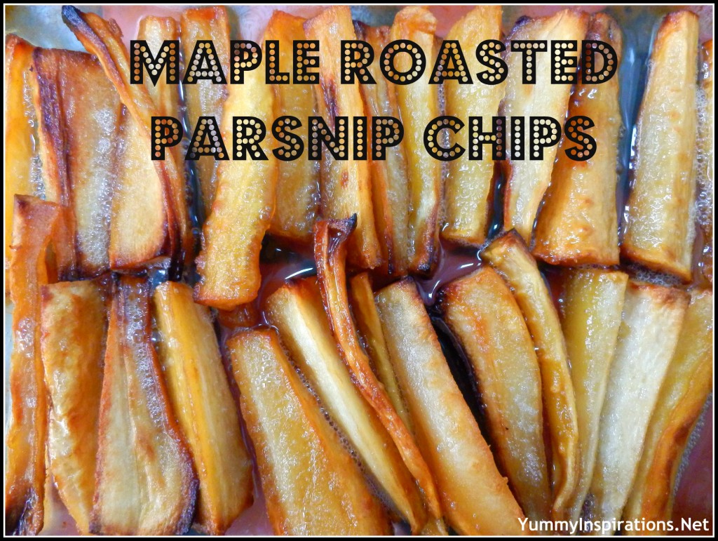 Maple Roasted Parsnip Chips