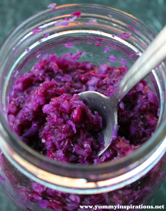 Purple Sauerkraut Vegetable Fermentation