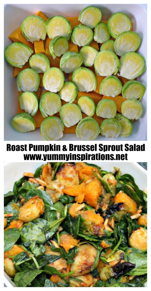 Roast Pumpkin and Brussel Sprout Salad Recipe