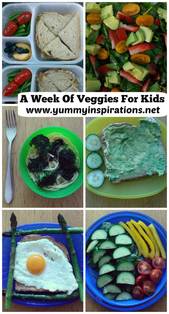 A Week Of Veggies For Kids