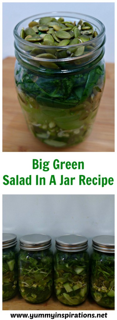 Big Green Salad In A Jar Recipe Plus Video Tutorial